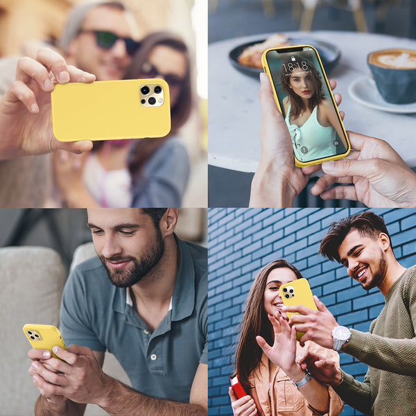 DTTO Compatible with iPhone 12/12 Pro Case,Shockproof Silicone [Romance Series] Cover [Enhanced Camera and Screen Protection] with Honeycomb Grid Cushion for iPhone 12 6.1” 2020,Midnight Green