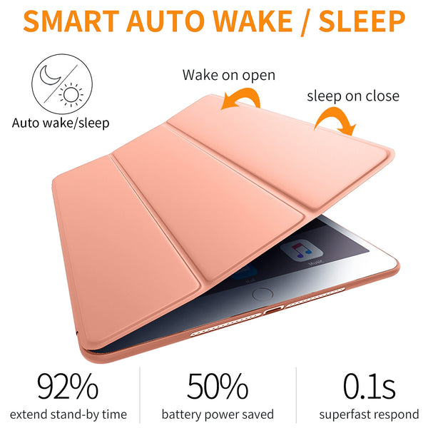 iPad Mini Case for iPad Mini 3/2 / 1, DTTO Ultra Slim Lightweight Smart Case Trifold Cover Stand with Flexible Soft TPU Back Cover for iPad Apple Mini, Mini 2, Mini 3 [Auto Sleep/Wake],NavyBlue