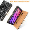 DTTO New iPad Mini 6th Generation Case 8.3 Inch 2021, Premium Leather Business Folio Stand Cover with Built-in Apple Pencil Holder-Auto Wake/Sleep and Multiple Viewing Angles-Black