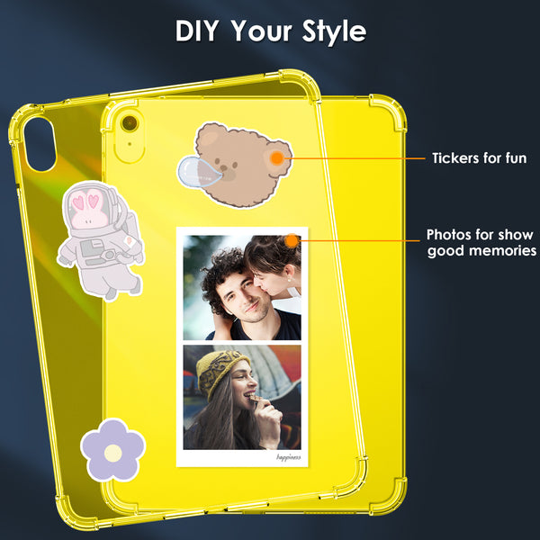 DTTO Clear Case for iPad 10th Generation 2022 - [Yellowing Resistant] Slim Lightweight Transparent Soft Cover for iPad 10.9 Inch, Clear