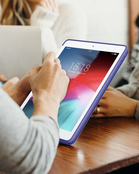 DTTO for iPad Air 1st Edition Case, (NOT for iPad Air 2 and Air 3) Ultra Slim Lightweight Smart Trifold Stand with Flexible Soft TPU Back Cover [Auto Sleep/Wake], Navy Blue