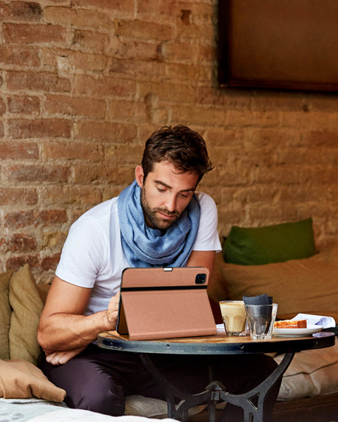 DTTO iPad Pro 12.9 6th / 5th / 4th / 3rd Generation Case 2022/2021/2020/2018, Premium Leather Folio Stand Cover with Built-in Apple Pencil Holder -Auto Wake/Sleep and Multi Viewing Angles,Brown