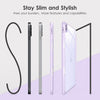 DTTOCASE for iPad Air Case 5th / 4th Generation 10.9 Inch (2022/2020),iPad Pro 11 Inch Case with Transparent Shockproof Back Cover[Built-in Pencil Holder,Auto Sleep/Wake,Camera Protection]-Blue Purple