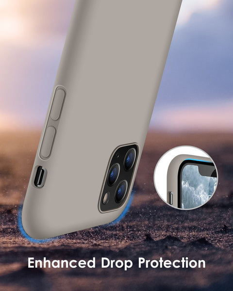 DTTO Compatible with iPhone 11 Pro Max Case, [Romance Series] Silicone Cover [Enhanced Camera and Screen Protection] with Honeycomb Grid Cushion for iPhone 11 Pro Max 2019 6.5", Mint Green