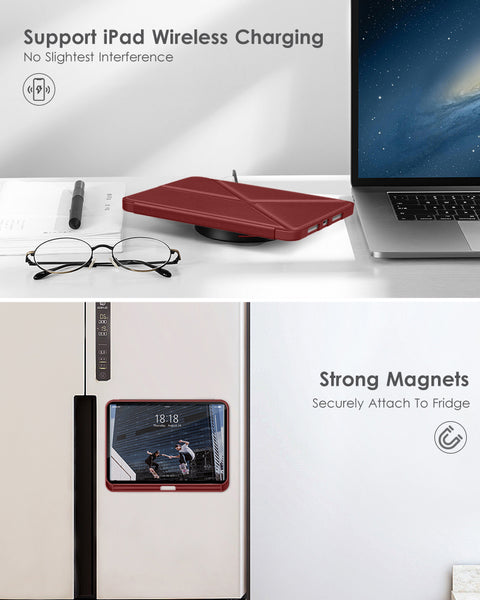 DTTO Case for iPad Mini 6th Gen 8.3 Inch 2021 with Pencil Holder, Multi - Angle Magnetic Standing Cover with TPU Back Shell [Auto Wake/Sleep], Black