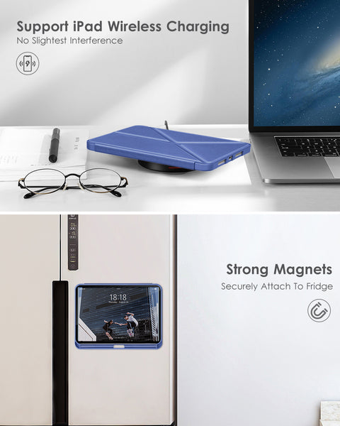 DTTO Case for iPad Mini 6th Gen 8.3 Inch 2021 with Pencil Holder, Multi - Angle Magnetic Standing Cover with TPU Back Shell [Auto Wake/Sleep], Black