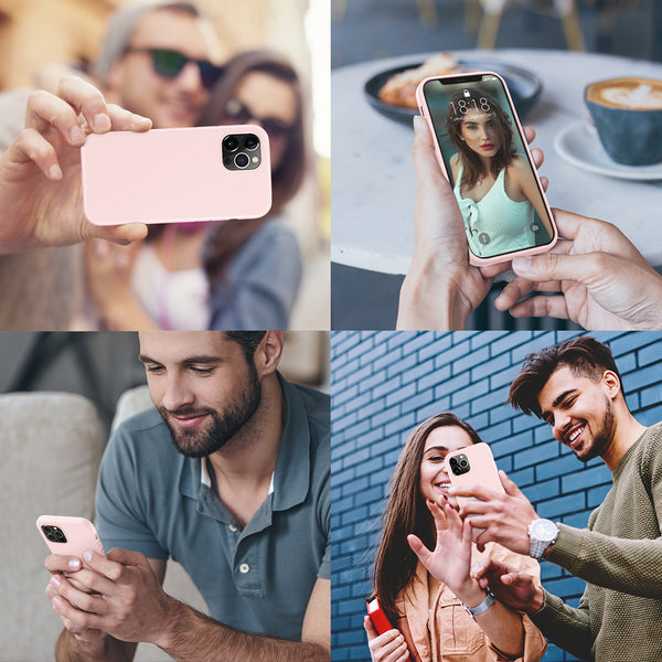 DTTO Compatible with iPhone 12/12 Pro Case,Shockproof Silicone [Romance Series] Cover [Enhanced Camera and Screen Protection] with Honeycomb Grid Cushion for iPhone 12 6.1” 2020,Midnight Green