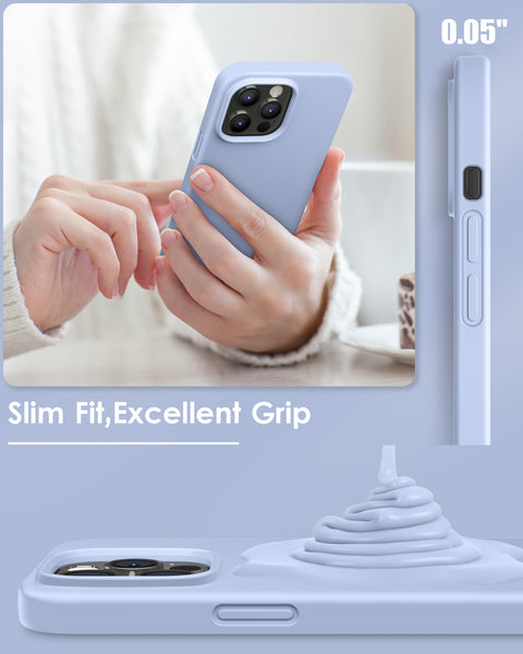 DTTO Compatible with iPhone 14 Pro Max Case, Ultra Slim Soft Premium Liquid Silicone [Military Grade Drop Protection] Full-Body Protective Bumper Phone Case for iPhone 14 Pro Max 6.7"(2022)- Orange