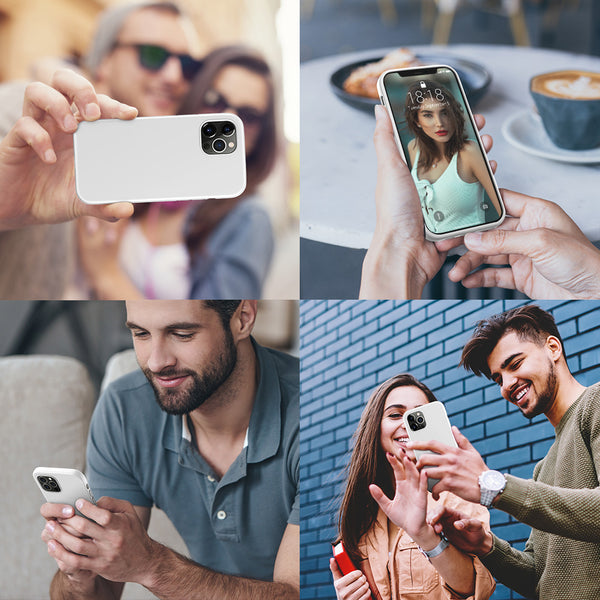 DTTO Compatible with iPhone 12/12 Pro Case,Shockproof Silicone [Romance Series] Cover [Enhanced Camera and Screen Protection] with Honeycomb Grid Cushion for iPhone 12 6.1” 2020,Midnight Green