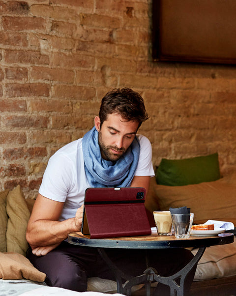 DTTO iPad Pro 12.9 6th / 5th / 4th / 3rd Generation Case 2022/2021/2020/2018, Premium Leather Folio Stand Cover with Built-in Apple Pencil Holder -Auto Wake/Sleep and Multi Viewing Angles,Brown