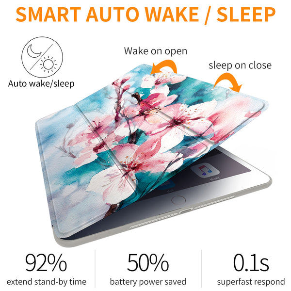 iPad Mini Case for iPad Mini 3/2 / 1, DTTO Ultra Slim Lightweight Smart Case Trifold Cover Stand with Flexible Soft TPU Back Cover for iPad Apple Mini, Mini 2, Mini 3 [Auto Sleep/Wake],NavyBlue