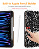 DTTO iPad Pro 12.9 6th / 5th / 4th / 3rd Generation Case 2022/2021/2020/2018, Premium Leather Folio Stand Cover with Built-in Apple Pencil Holder -Auto Wake/Sleep and Multi Viewing Angles,Brown