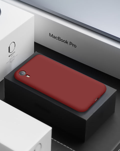 DTTO Compatible with iPhone XR Case, [Romance Series] Silicone Case with Hybrid Protection for iPhone XR 6.1 Inch - Black