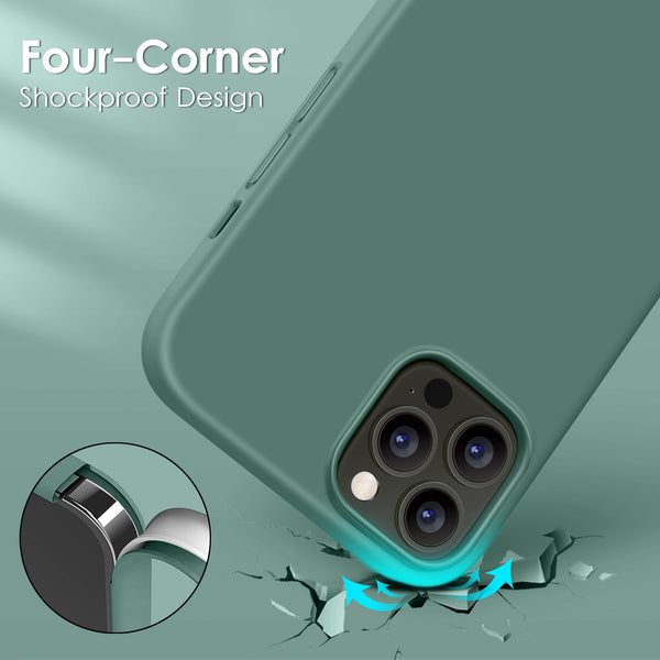 DTTO Compatible with iPhone 13 Pro Case, Ultra Slim Soft Premium Liquid Silicone [Military Grade Drop Protection] Full-Body Protective Bumper Phone Case for iPhone 13 Pro 6.1" (2021) - Lavender