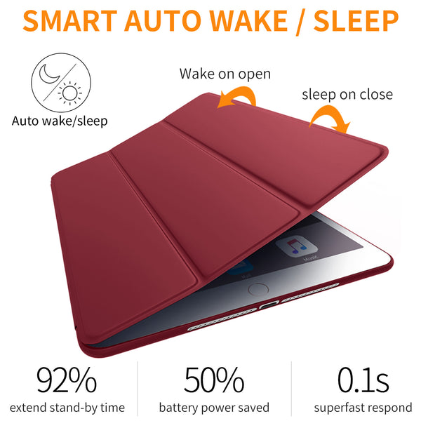 DTTO Case for iPad Mini 4,(Not Compatible with Mini 5th Generation 2019) Ultra Slim Lightweight Smart Case Trifold Stand with Flexible Soft TPU Back Cover for iPad mini4[Auto Sleep/Wake],Navy Blue