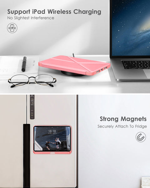 DTTO Case for iPad Mini 6th Gen 8.3 Inch 2021 with Pencil Holder, Multi - Angle Magnetic Standing Cover with TPU Back Shell [Auto Wake/Sleep], Black