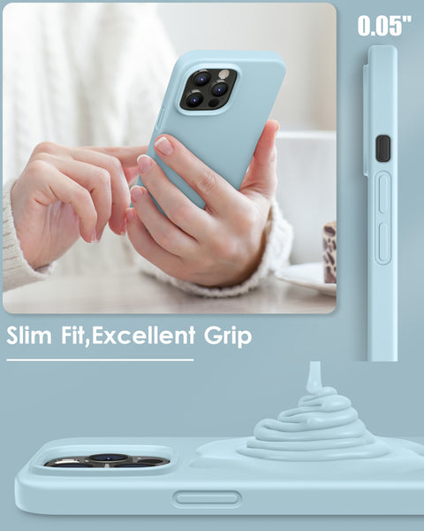 DTTO Compatible with iPhone 14 Pro Max Case, Ultra Slim Soft Premium Liquid Silicone [Military Grade Drop Protection] Full-Body Protective Bumper Phone Case for iPhone 14 Pro Max 6.7"(2022)- Orange