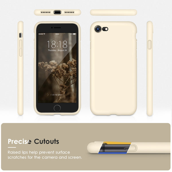 DTTOCASE for iPhone SE Case 2022/2020, iPhone 8 Case, iPhone 7 Case, Liquid Silicone Phone Case for iPhone SE 8 7 4.7 Inch, Colorful Silky-Soft Protective Cover for Girls Boys, and Women,Navy Blue