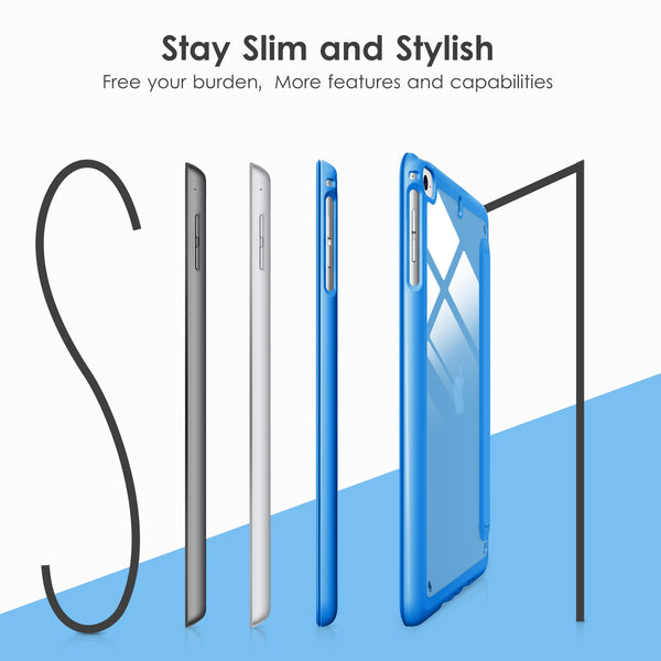 DTTOCASE Slim Clear Case for iPad Mini 4 5 3 2 1 (7.9 inch),TPU Shockproof Frame Cover[Support Auto Sleep/Wake] for iPad Mini 1st 2nd 3rd 4th 5th Generation - Rose Gold