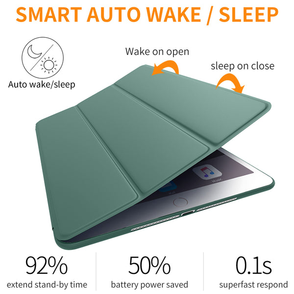 iPad Mini Case for iPad Mini 3/2 / 1, DTTO Ultra Slim Lightweight Smart Case Trifold Cover Stand with Flexible Soft TPU Back Cover for iPad Apple Mini, Mini 2, Mini 3 [Auto Sleep/Wake],NavyBlue