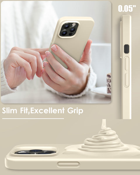 DTTO Compatible with iPhone 14 Pro Max Case, Ultra Slim Soft Premium Liquid Silicone [Military Grade Drop Protection] Full-Body Protective Bumper Phone Case for iPhone 14 Pro Max 6.7"(2022)- Orange