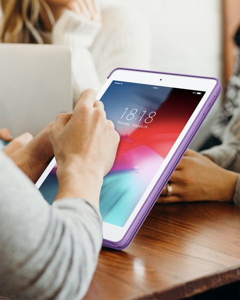 DTTO for iPad Air 1st Edition Case, (NOT for iPad Air 2 and Air 3) Ultra Slim Lightweight Smart Trifold Stand with Flexible Soft TPU Back Cover [Auto Sleep/Wake], Navy Blue