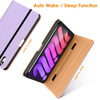 DTTO New iPad Mini 6th Generation Case 8.3 Inch 2021, Premium Leather Business Folio Stand Cover with Built-in Apple Pencil Holder-Auto Wake/Sleep and Multiple Viewing Angles-Black