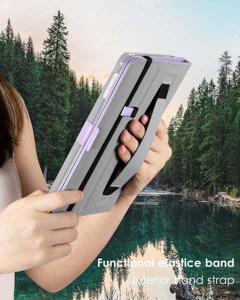 DTTO for iPad 9.7 Inch 5th/6th Generation 2018/2017 Case with Apple Pencil Holder, Premium Leather Folio Stand Cover Case for Apple iPad 9.7 inch, Also Fit iPad Pro 9.7/Air 2/Air - Black