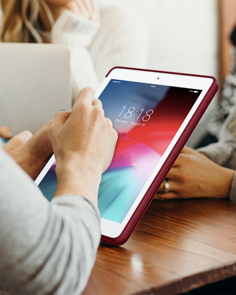 DTTO for iPad Air 2 Case (2014 Released), Ultra Slim Lightweight Smart Case Trifold Stand with Flexible Soft TPU Back Cover for Apple iPad Air 2 (Model A1566/A1567), Black