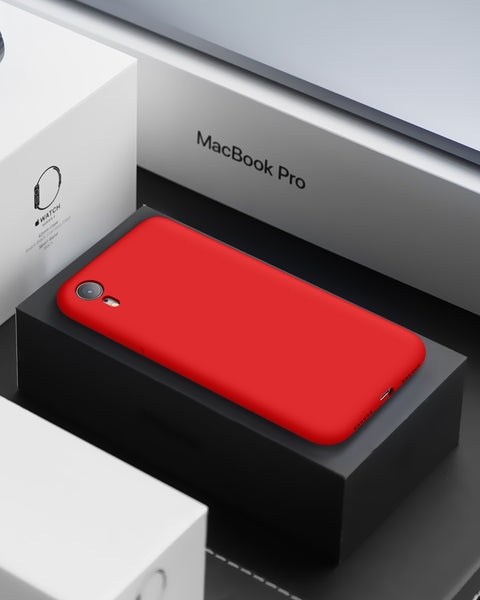 DTTO Compatible with iPhone XR Case, [Romance Series] Silicone Case with Hybrid Protection for iPhone XR 6.1 Inch - Black