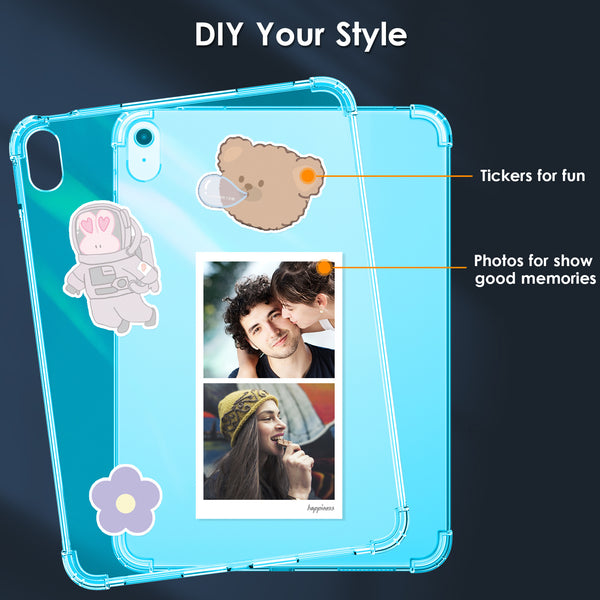 DTTO Clear Case for iPad 10th Generation 2022 - [Yellowing Resistant] Slim Lightweight Transparent Soft Cover for iPad 10.9 Inch, Clear