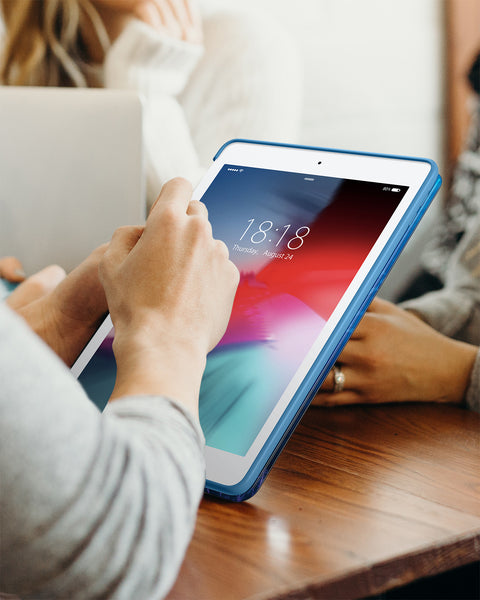 DTTO for iPad Air 2 Case (2014 Released), Ultra Slim Lightweight Smart Case Trifold Stand with Flexible Soft TPU Back Cover for Apple iPad Air 2 (Model A1566/A1567), Black