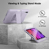 DTTO Shockproof Case for iPad Mini 6 2021, Dual Layer Full Body Tough Rugged Stand Cover Case, Built-in Screen Protector and Pencil Holder for iPad Mini 6 8.3 inch 2021 Release, Deep Black