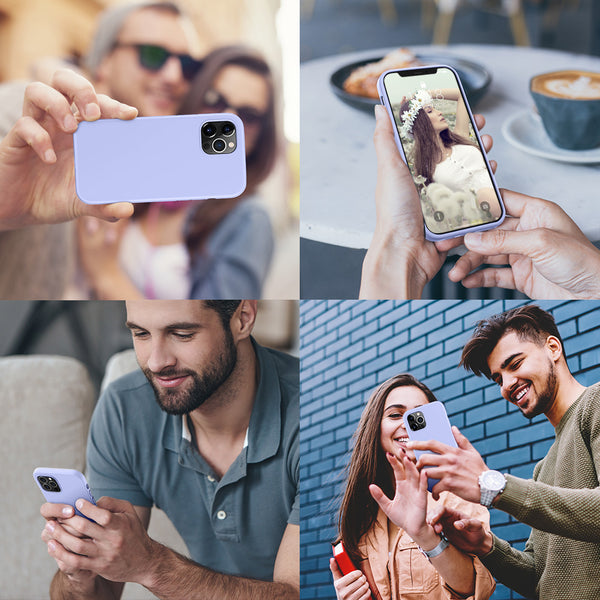 DTTO Compatible with iPhone 12/12 Pro Case,Shockproof Silicone [Romance Series] Cover [Enhanced Camera and Screen Protection] with Honeycomb Grid Cushion for iPhone 12 6.1” 2020,Midnight Green