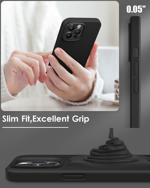 DTTO Compatible with iPhone 14 Pro Max Case, Ultra Slim Soft Premium Liquid Silicone [Military Grade Drop Protection] Full-Body Protective Bumper Phone Case for iPhone 14 Pro Max 6.7"(2022)- Orange