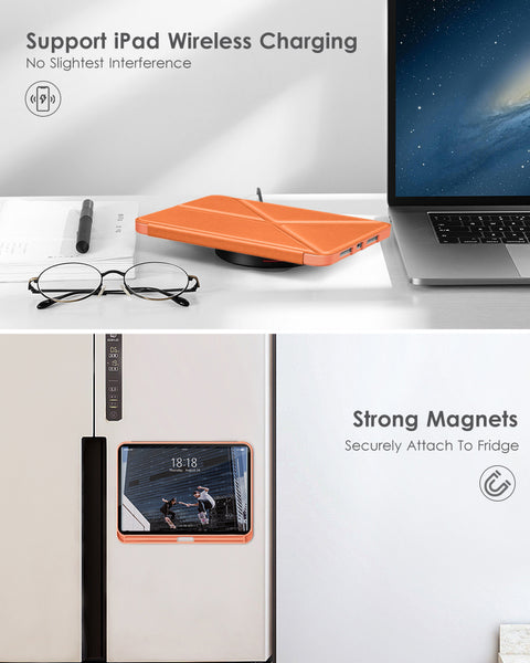 DTTO Case for iPad Mini 6th Gen 8.3 Inch 2021 with Pencil Holder, Multi - Angle Magnetic Standing Cover with TPU Back Shell [Auto Wake/Sleep], Black