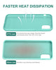 DTTO Compatible with iPhone 11 Case, [Romance Series] Full Covered Silicone Cover [Enhanced Camera and Screen Protection] with Honeycomb Grid Pattern Cushion for iPhone 11 6.1” 2019, Mint Green