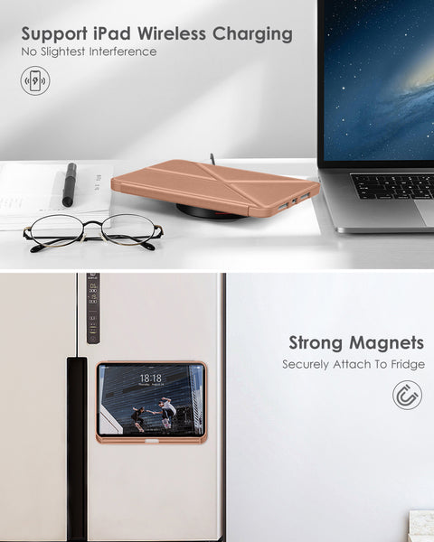 DTTO Case for iPad Mini 6th Gen 8.3 Inch 2021 with Pencil Holder, Multi - Angle Magnetic Standing Cover with TPU Back Shell [Auto Wake/Sleep], Black