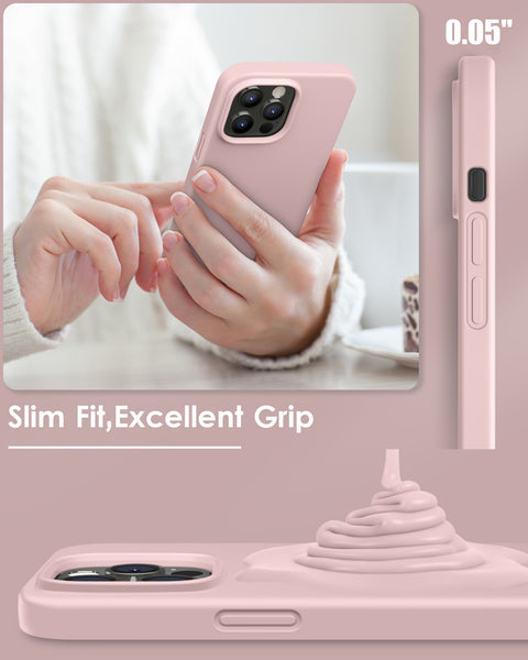 DTTO Compatible with iPhone 14 Pro Max Case, Ultra Slim Soft Premium Liquid Silicone [Military Grade Drop Protection] Full-Body Protective Bumper Phone Case for iPhone 14 Pro Max 6.7"(2022)- Orange