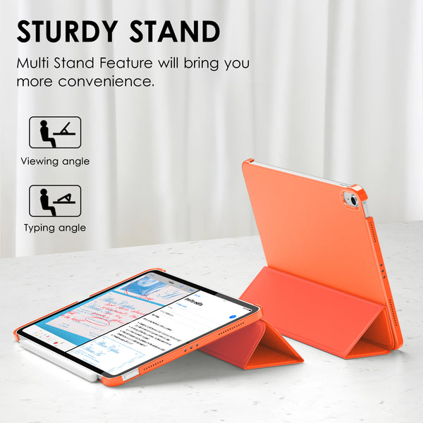 DTTO iPad Air Case 5th / 4th Generation 10.9 Inch, Hard Back, Sparkled and Sheen Front Cover for iPad Air 10.9" 5th / 4th Gen 2022 2020, Support 2nd Gen Pencil, Auto Sleep/Wake - Snow Blue