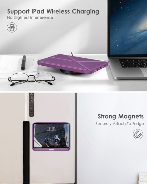 DTTO Case for iPad Mini 6th Gen 8.3 Inch 2021 with Pencil Holder, Multi - Angle Magnetic Standing Cover with TPU Back Shell [Auto Wake/Sleep], Black