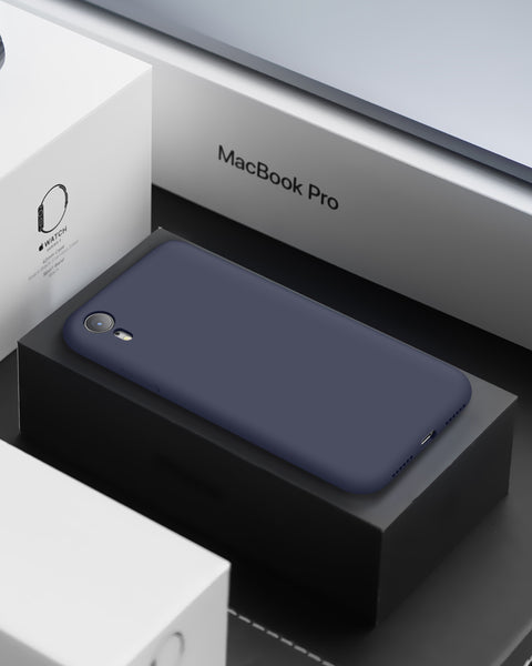 DTTO Compatible with iPhone XR Case, [Romance Series] Silicone Case with Hybrid Protection for iPhone XR 6.1 Inch - Black