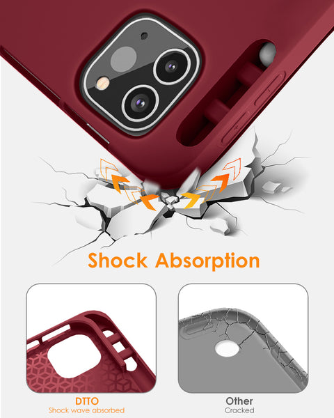 DTTO Case for iPad Pro 11 inch 4th/3rd/2nd/1st Generation 2022/2021/2020/2018, Slim Trifold Stand Soft TPU Back Cover with Built-in Pencil Holder,Also Fit iPad Air 5/4, [Auto Sleep/Wake],Navy Blue