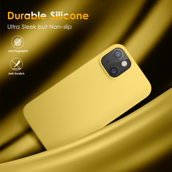 DTTO Compatible with iPhone 13 Mini Case, Shockproof Silicone [Romance Series] Cover [Enhanced Camera and Screen Protection] with Honeycomb Grid Cushion for iPhone 13 5.4 inch 2021, Black