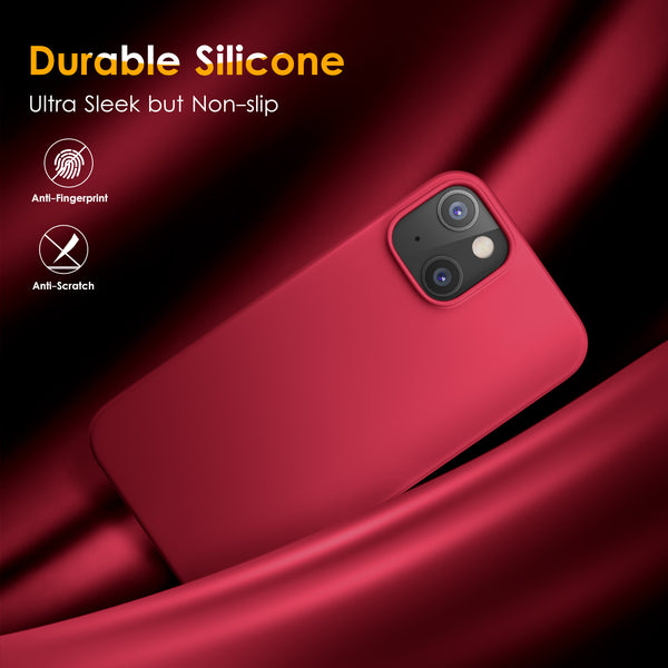 DTTO Compatible with iPhone 13 Mini Case, Shockproof Silicone [Romance Series] Cover [Enhanced Camera and Screen Protection] with Honeycomb Grid Cushion for iPhone 13 5.4 inch 2021, Black