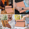 DTTO iPad Air 5th Generation Case (2022) / iPad Air 4th Generation Case (2020) 10.9 Inch, Premium Leather Business Folio Stand Cover with Pencil Holder [2nd Pencil Charging] for iPad Air 5/4, Brown