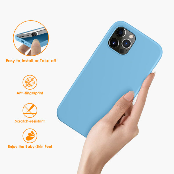 DTTO Compatible with iPhone 12/12 Pro Case,Shockproof Silicone [Romance Series] Cover [Enhanced Camera and Screen Protection] with Honeycomb Grid Cushion for iPhone 12 6.1” 2020,Midnight Green