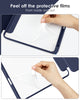 DTTOCASE for iPad Air Case 5th / 4th Generation 10.9 Inch (2022/2020),iPad Pro 11 Inch Case with Transparent Shockproof Back Cover[Built-in Pencil Holder,Auto Sleep/Wake,Camera Protection]-Blue Purple