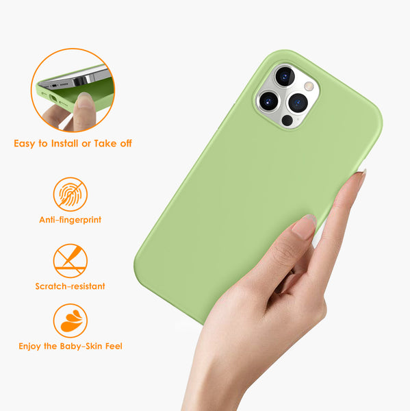 DTTO Compatible with iPhone 12/12 Pro Case,Shockproof Silicone [Romance Series] Cover [Enhanced Camera and Screen Protection] with Honeycomb Grid Cushion for iPhone 12 6.1” 2020,Midnight Green