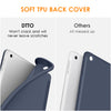 DTTO iPad 9th/ 8th/ 7th Generation 10.2 Case, Lightweight Soft TPU Back for iPad 10.2 Inch (2021/2020/2019) [Auto Wake/Sleep + Trifold Stand] - Rose Gold